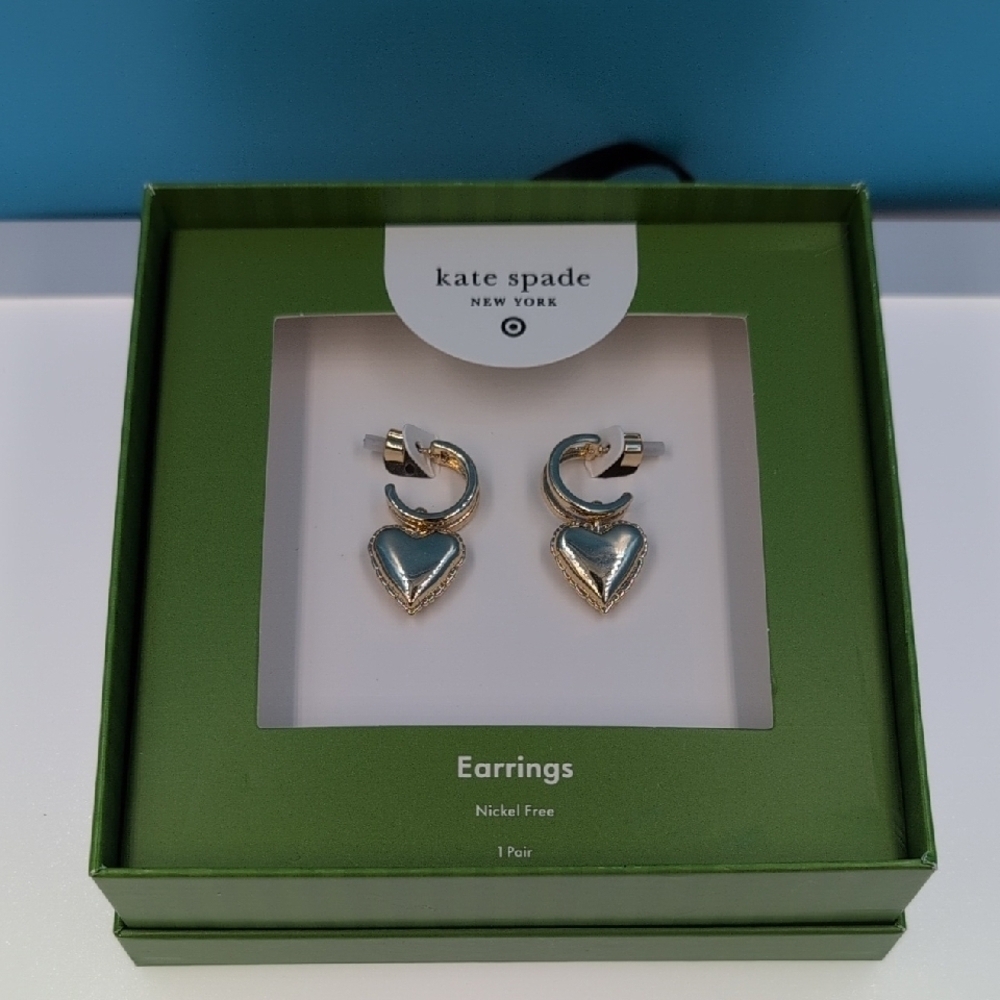 Kate Spade Gold Heart Earrings Balloon Heart Drop - kate spade new york X Target